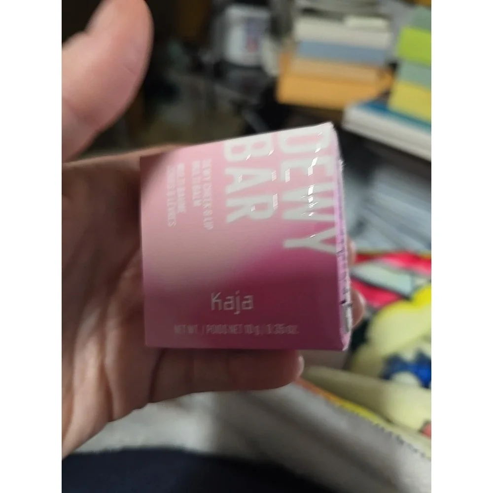 Kaja Dewy Bar Dewy Cheek & Lip Multi Balm Shade Strawberry Sorbet NIBS 0.35 Oz